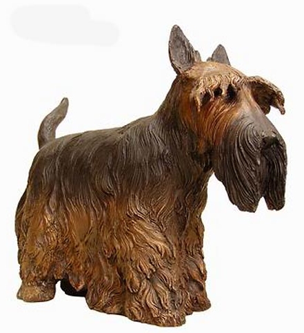 Bronze Scottish Terrier Statue Bronze Scottish Terrier Statue